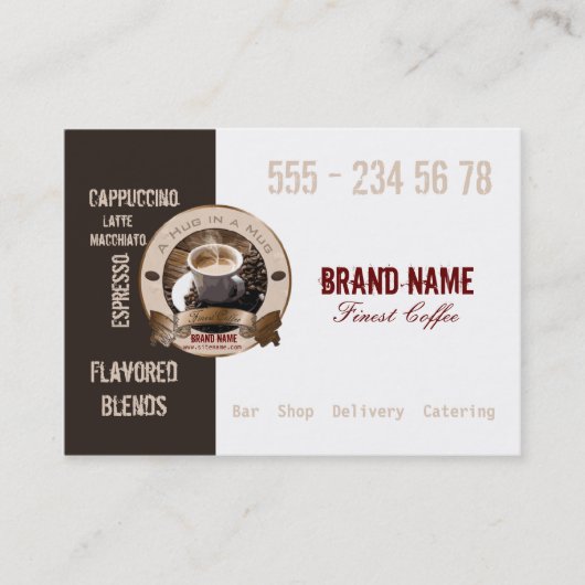 Fidélité CAFÉ - Carte de profil professionnelle (Devant)