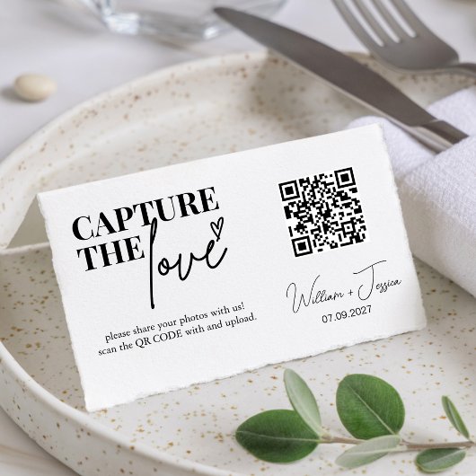 Fidélité Capture de script moderne La carte de code Love QR
