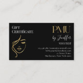 Fidélité Carte Cadeau de PMU Noir & Or Luxe (Devant)
