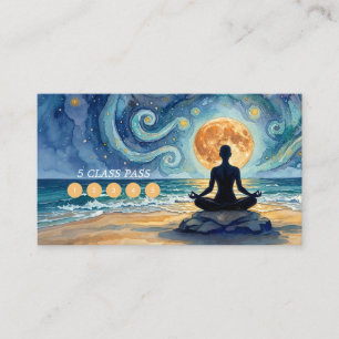 Fidélité Carte de 5 cours de Yoga Méditation sous le ciel é