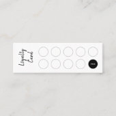 Fidélité Carte de fidélité, Élégant script, propre et simpl (Devant)