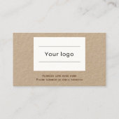 Fidélité Carte de fidélité, Nice et naturel, marron profess (Dos)