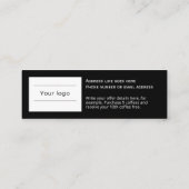 Fidélité Carte de fidélité, propre et simple, noir professi (Dos)