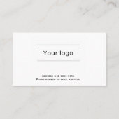 Fidélité Carte de fidélité, propre et simple, professionnel (Dos)