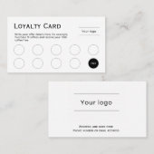 Fidélité Carte de fidélité, propre et simple, professionnel (Devant / Derrière)