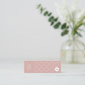 Fidélité Carte de fidélité, propre et simple, rose vif (Debout devant)
