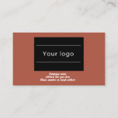 Fidélité Carte de fidélité, Retro professionnel en terre cu (Dos)