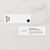 Fidélité Carte de fidélité, simple typographie de script ré (Devant / Derrière)