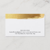 Fidélité CARTE DE LOYAUTÉ DE RÉCOMPENSE course de brosse or (Dos)