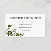 FIDÉLITÉ CARTE DE LOYAUTÉ PLANTE VERTE  (Dos)