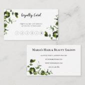 FIDÉLITÉ CARTE DE LOYAUTÉ PLANTE VERTE  (Devant / Derrière)