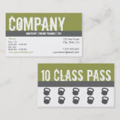 Fidélité Carte de passage de classe du carte de visite 10 (Devant / Derrière)