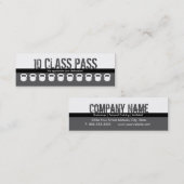 Fidélité Carte de passage de classe du carte de visite 10 (Devant / Derrière)