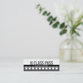 Fidélité Carte de passage de classe du carte de visite 10 (Debout devant)