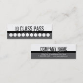 Fidélité Carte de passage de classe du carte de visite 10 (Devant / Derrière)