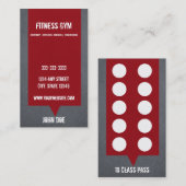 Fidélité Carte de passage de classe du carte de visite 10 (Devant / Derrière)