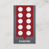 Fidélité Carte de passage de classe du carte de visite 10 (Dos)