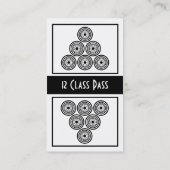 Fidélité Carte de passage de classe du carte de visite 12 (Dos)