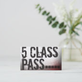 Fidélité Carte de passage de classe du carte de visite 5 de (Debout devant)