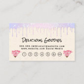 Fidélité Carte de perforation à la crème glacée (Dos)