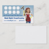 Fidélité Carte de perforation de service de ménage (Devant / Derrière)