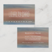 Fidélité Carte de perforation simple (Devant / Derrière)