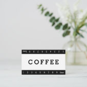 Fidélité Carte de perforation simple à double horizon (Debout devant)