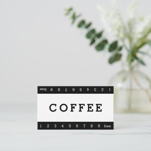 Fidélité Carte de perforation simple à double horizon (Debout devant)