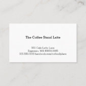 Fidélité Carte de perforation simple à double horizon (Dos)