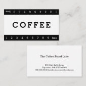 Fidélité Carte de perforation simple à double horizon (Devant / Derrière)