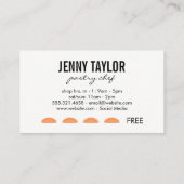 Fidélité Carte de poinçonnage chef (Dos)