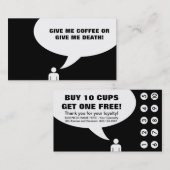 Fidélité carte de punch (Devant / Derrière)