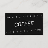 Fidélité Carte de punch à double nombre inclinée (Devant)