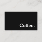 Fidélité Carte de punch au café foncé Word simple (Devant)