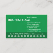 Fidélité carte de punch aux pommes (Dos)