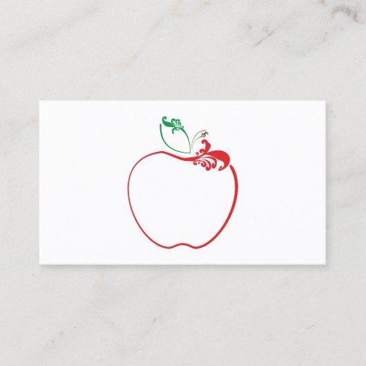 Fidélité carte de punch aux pommes (Devant)