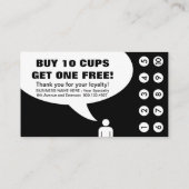 Fidélité carte de punch café deja brew (Dos)