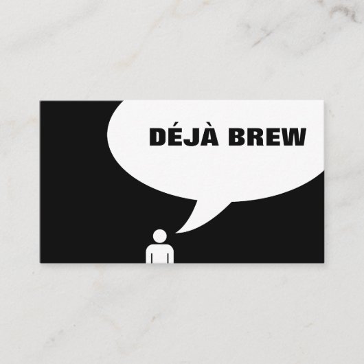 Fidélité carte de punch café deja brew (Devant)