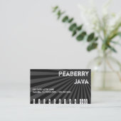 Fidélité Carte de punch de boisson Java Peaberry foncé (Debout devant)
