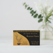 Fidélité Carte de punch de café (Debout devant)