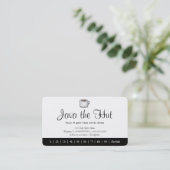 Fidélité Carte de Punch pour boisson Java Logo (Debout devant)