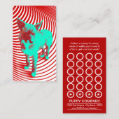 Fidélité carte de punch pour petits brunes (Devant / Derrière)