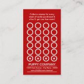 Fidélité carte de punch pour petits brunes (Dos)