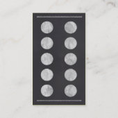 Fidélité Carte de récompense de client de camion de (Dos)