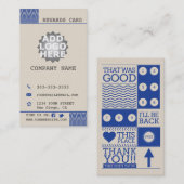 Fidélité Carte de récompense de client de camion de (Devant / Derrière)