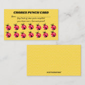 Fidélité Carte de récompenses pour les tâches ménagères mod (Devant / Derrière)