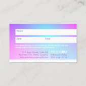 Fidélité Carte de rendez-vous dégradant (Dos)