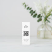 Fidélité Carte de réponse QR Code pour site web de mariage (Debout devant)