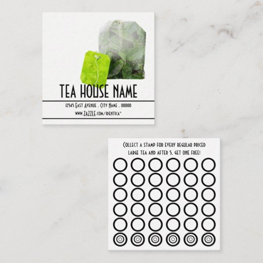 Fidélité carte de timbre (Devant / Derrière)