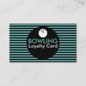 Fidélité carte de timbre à bande de bowling (Dos)